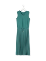 アイスリーマキシプリーツワンピース/ダークグリーン(023)