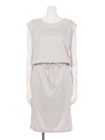 ブラウジングノースリカットワンピース/ライトグレー