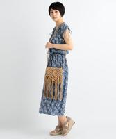 花柄カシュクールマキシワンピース