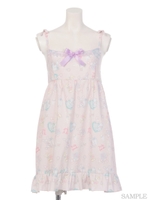 Baby Gift 肩りぼんワンピース/ピンク