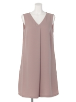 ＶネックＡラインワンピース/ピーコック