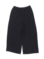 【Casual】リネン混ワイドパンツ/ブラック