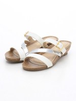 【twinktwink】ローウェッジミュールサンダル/ブラック