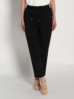 ツイルテーパードパンツ/クロ