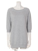 前後2WAYニットチュニック/ライトグレー