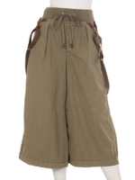 綿ツイル ガウチョパンツ/迷彩