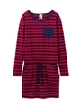 BASIC STRIPED L/S DRESS/ネイビー