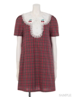 MY LITTLE CHERRY ONE-PIECE/RED TARTAN CHECK