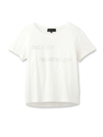 [L]メッセージプリントTシャツ/ホワイト(001)