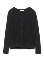 [Salon de Balcony]レースコンビカーデ/WHT