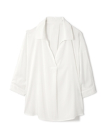 《BLANCHIC》ジョーゼットブラウス/ホワイト(031)