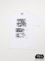 【TRUE VINTAGE】STAR WARS  /スターウォーズ絵コンテ Tシャツ/WHITE