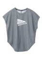 【X-girl sports】S/S TOP FLAG LOGO/アッシュ