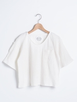 【relaxing line】リブTシャツ/オフ