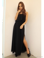 スリットベアマキシワンピース/KHA