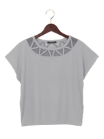 【売り切れ次第終了!!】デコルテ/TOPS/ライトグレー