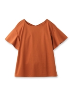 [L]フレア袖スムースカットソー/ライトグレー(011)