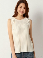 ★JOC ハリヌキ プリーツ ノースリーブ プルオーバー/Nat