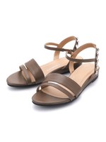 ＰＪ／ビジューバックベルトサンダル/シルバー