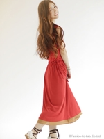 リバーシブルノースリマキシワンピース/パターン2