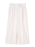 リングベルト付ガウチョパンツ/ホワイト(031)