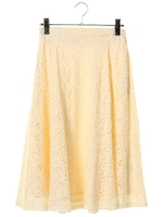 レースロングスカート/アイボリー