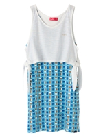 GEOMETRY LAYERING TANK DRESS/ホワイト