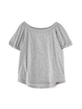《BLANCHIC》バルーンスリーブカットソー/グレー(020)