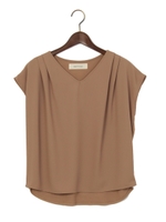 ★JCCI 異素材切り替え Vネック プルオーバー/Off White