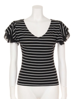 フリルスリーブカットTOPS/オフホワイト