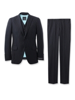 NANO撥水ピンストライプスーツ/チャコールグレー(314)