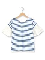 レースボーダープルオーバー/ネイビー(393)