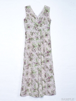 ヴィンテージフラワーオールインワン/ベビーピンク