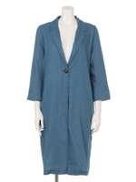 【AUNT MARIE'S】105丈デニムチェスターコート/BLU