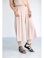 【AZUL by moussy】サンドウォッシュスリットクロプトワイドパンツ/O/WHT