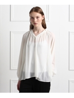 シアーAラインブラウス/オフホワイト(003)