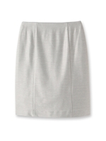 膝丈台形スカート/ブルー系(694)