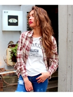 【ANAP】Tシャツ+シャツSET/BK