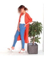 【ANAP】スラブロングカーディガン/ORG