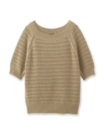 ラグランニットプルオーバー/ホワイト(001)