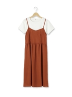 半袖カットソー×キャミワンピースセット/ネイビー(193)