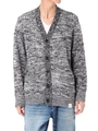 【AZUL by moussy】7GMIXスカシ柄Vネックカーデ/T.GRY