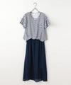 ドッキングワンピース(無地/ボーダー)