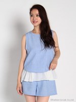 レイヤードノースリTOPS×SPTセット/ブルー