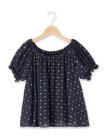 2WAYオフショルブラウス/ブルー系(194)