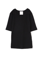 《BLANCHIC》レーステレコリブニット/ブラック(010)