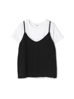 キャミブラウス×Tシャツセット/グレー(020)