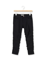 ギャザースキニーパンツ/ブラック(019)