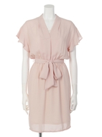 シフォンリボンワンピース/ピンク