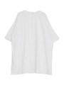 ラウンドネックオーバーTシャツ/ホワイト